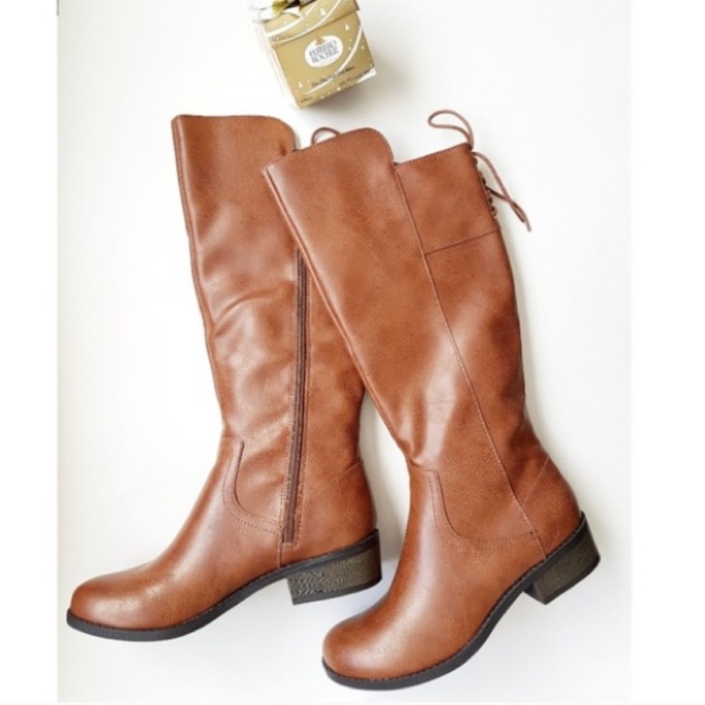 Tall brown boots